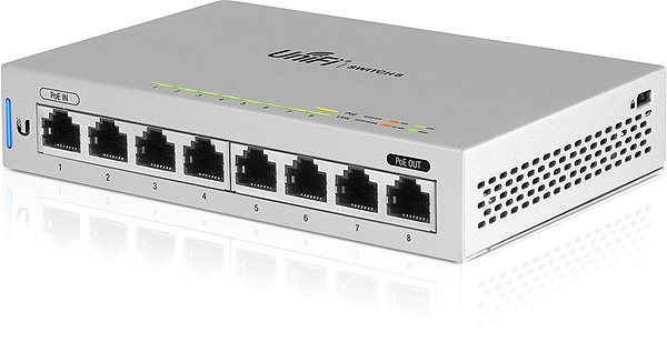 Switch Ubiquiti US-8 Seitlicher Anblick