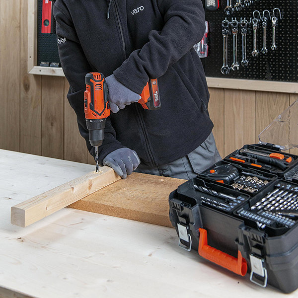 Cordless drill POWERPLUS Drill AKU 20V + 78 accessories in case POWDP15110 (without AKU) .
