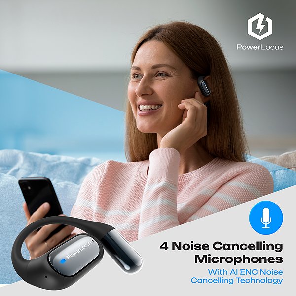 Vezeték nélküli fül-/fejhallgató PowerLocus Free X Open Ear ...
