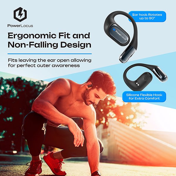 Vezeték nélküli fül-/fejhallgató PowerLocus Free X Open Ear ...