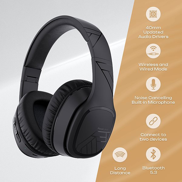 Vezeték nélküli fül-/fejhallgató PowerLocus P7 Wireless Black ...