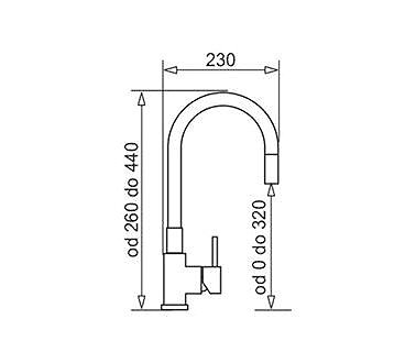 Tap Pyramis Flessi black (090919638) 090941901 ...