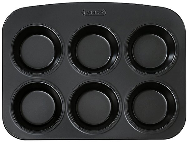 Baking Mould Pyrex Muffin tin 6 parts ...