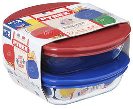 Dosen-Set Pyrex 913S570/7646 Dosen-Set 2 St. quadratisch ...