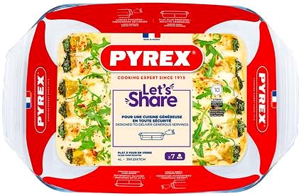 Auflaufform Pyrex Auflaufform 4 l 39 × 25 cm, Glas ...