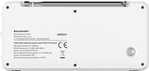 Radio BLAUPUNKT DR6WH, 2,4