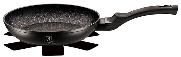 Pan BERLINGERHAUS Pan with marble surface 24 cm Black Silver Collection Side view