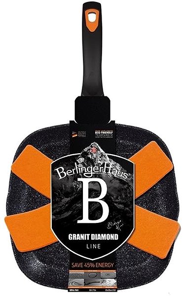 Pan BERLINGERHAUS Grilling pan Granite Diamond Line 28cm .