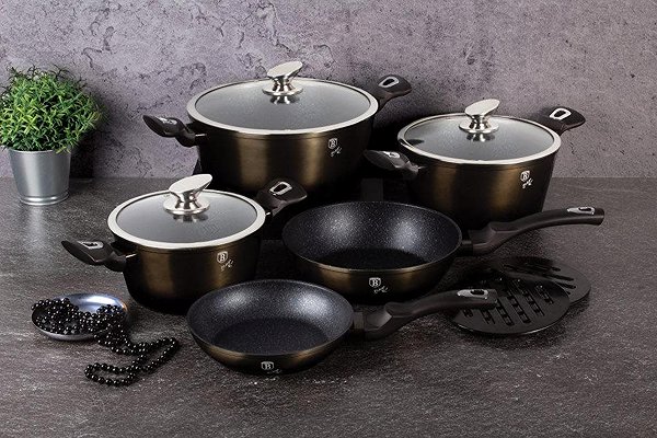 Pan BERLINGERHAUS Grilling pan Shiny Black Collection 28cm .