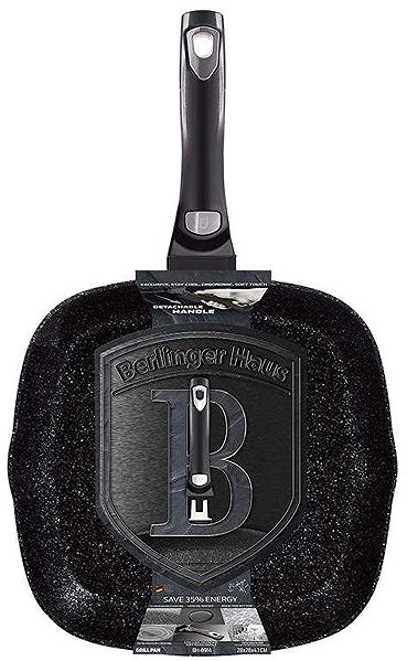 Pan BERLINGERHAUS Grilling pan with removable handle Carbon PRO Line 28cm .