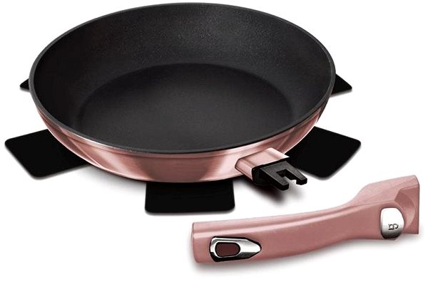 Pan BERLINGERHAUS Pan with removable handle + lid I-Rose Edition 28cm Features/technology