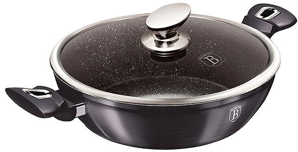 Pan BERLINGERHAUS Deep frying pan with lid Carbon PRO Line 28cm Side view