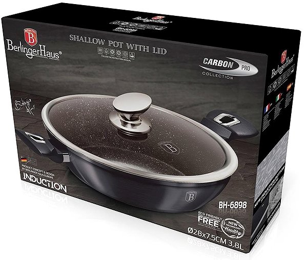 Pan BERLINGERHAUS Deep frying pan with lid Carbon PRO Line 28cm Lifestyle