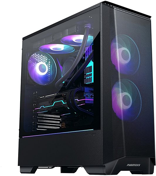 PC Case Phanteks Eclipse P360A Tempered Glass - D-RGB, Black Screen