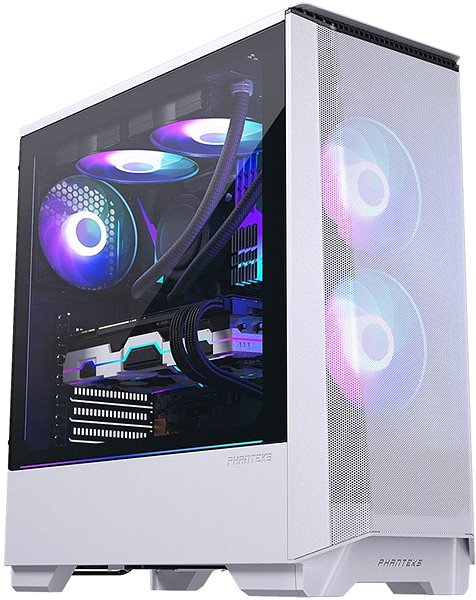 PC Case Phanteks Eclipse P360A Tempered Glass - D-RGB, White Screen