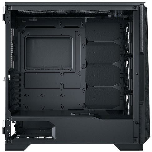 PC skrinka Phanteks Eclipse P500A Tempered Glass - D-RGB Black Bočný pohľad
