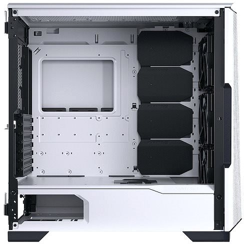 PC skrinka Phanteks Eclipse P500A Tempered Glass - D-RGB White Bočný pohľad