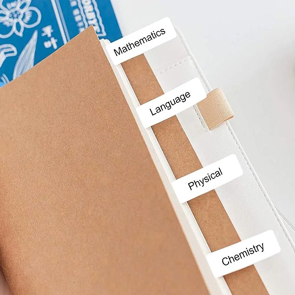 Papieretiketten Phomemo Etiketten, weiß, 3 Rollen, 14 × 60 mm, 110 Stk., für D30 ...