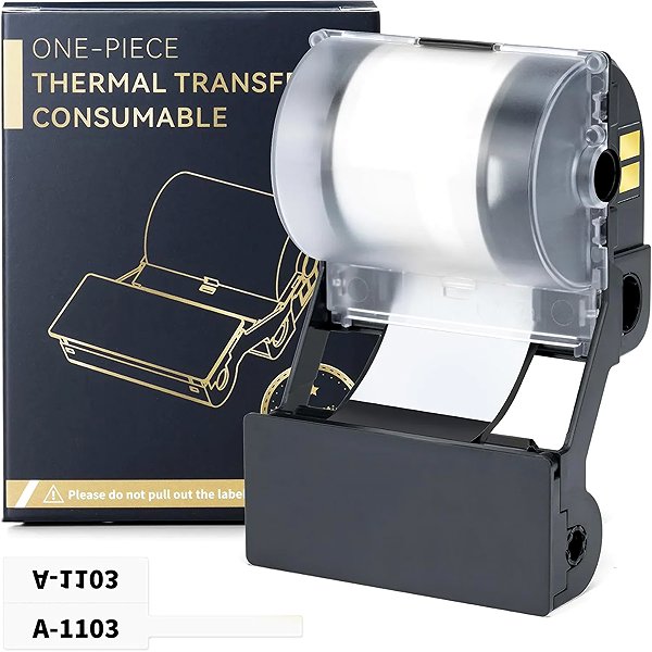 Papieretiketten Phomemo Industrieetiketten, weiß, 25 × 38 mm, 90 Stk., für E50 Pro ...