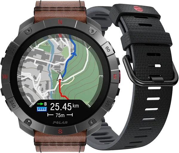 Smartwatch POLAR Grit X2 Pro Titan Braun ...