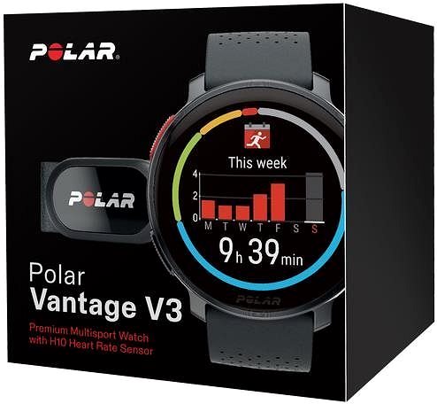 Smartwatch Polar Vantage V3 schwarz + H10 Brustgurt ...