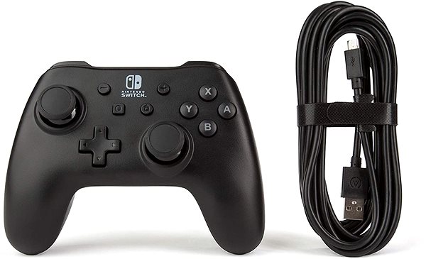 Gamepad PowerA Wired Controller - Matte Black - Nintendo Switch ...