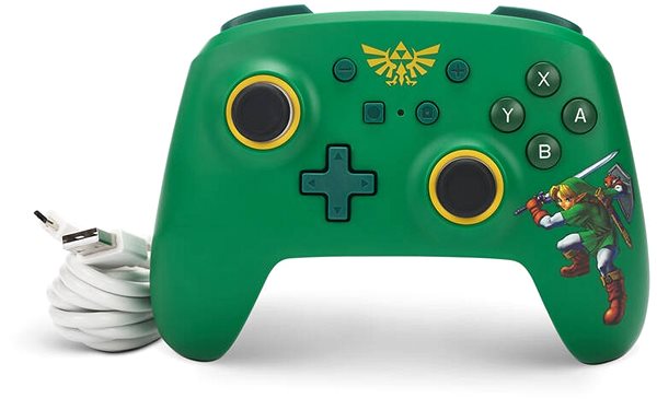 Gamepad PowerA Wired Controller - Nintendo Switch - Hyrule Defender ...
