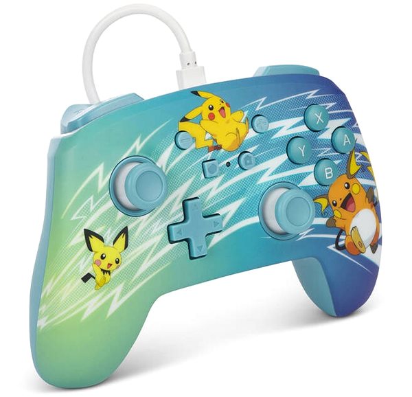Gamepad PowerA Enhanced Wired Controller – Nintendo Switch – Pikachu Evolution ...