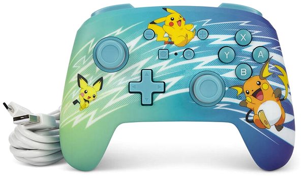 Gamepad PowerA Enhanced Wired Controller - Nintendo Switch - Pikachu Evolution ...