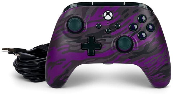 Gamepad PowerA Advantage Wired Controller - Xbox Series X|S - Purple Camo ...