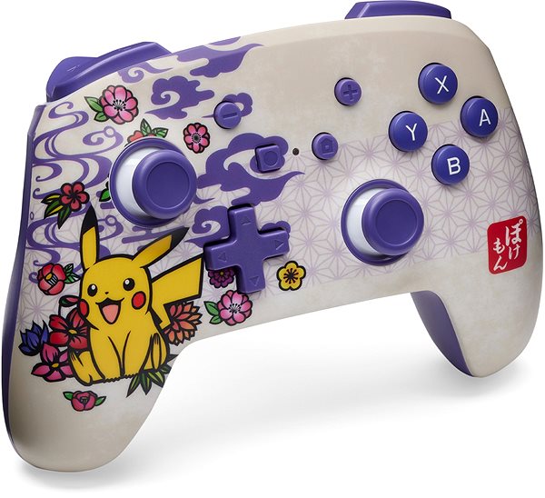 Gamepad PowerA Enhanced Wireless Controller for Nintendo Switch - Pokémon Pikachu Blossom ...