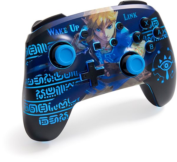 Gamepad PowerA Enhanced Wireless Controller for Nintendo Switch with Lumectra - The Legend of Zelda - Wake U ...