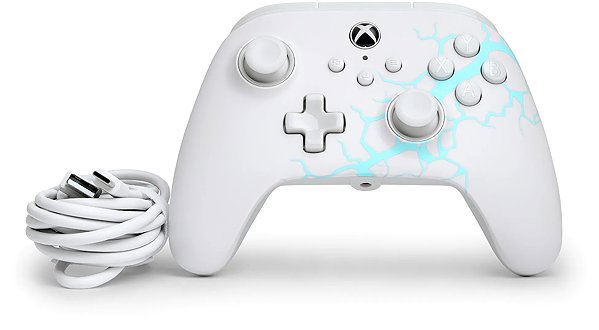 Gamepad PowerA Advantage Wired Controller for Xbox Series X|S - Arctic Ice ...