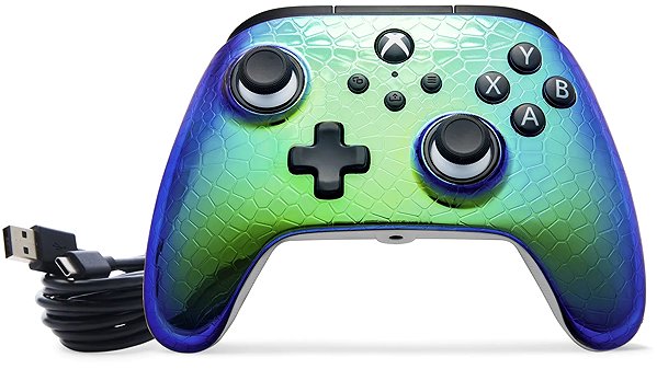 Gamepad PowerA Advantage Wired Controller for Xbox Series X|S - Raptor Chrome ...