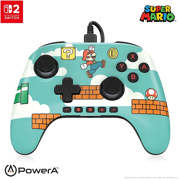 Gamepad PowerA Advantage Wired Controller for Nintendo Switch 2 - Super Mario Time ...
