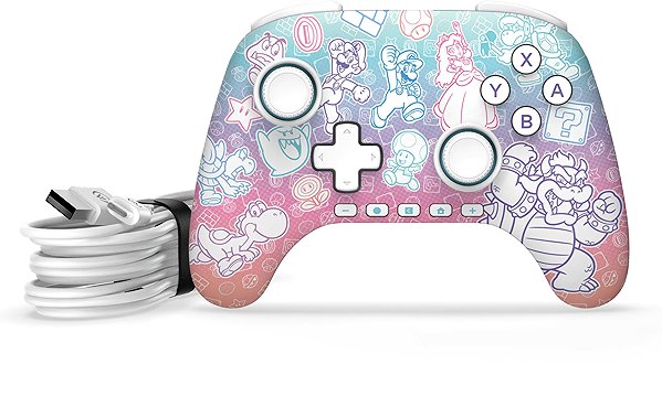 Gamepad PowerA Advantage Wired Controller for Nintendo Switch 2 - Super Mario, Mushroom Kingdom ...