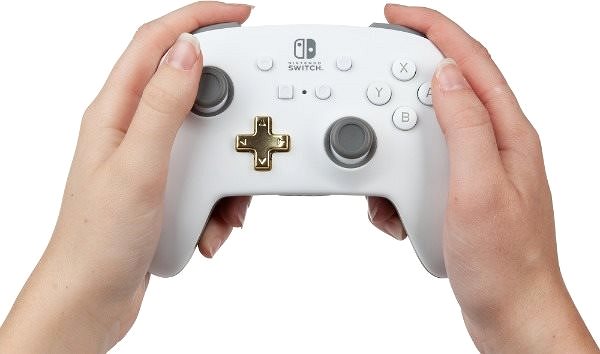 Gamepad PowerA Enhanced Wireless Controller White, Nintendo Switch Lifestyle