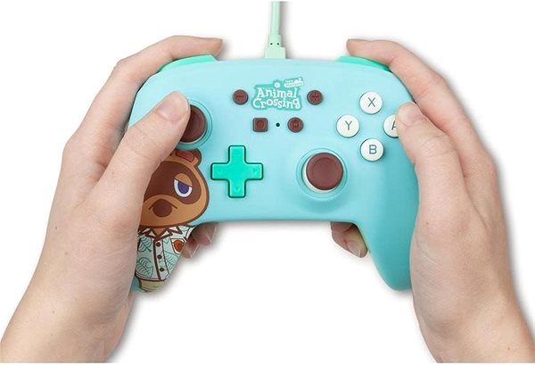 Gamepad PowerA Enhanced Wired Controller - Animal Crossing Tom Hook - Nintendo Switch Lifestyle