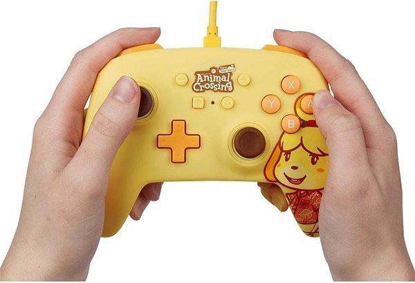 Kontroller PowerA Enhanced Wired Controller - Animal Crossing Isabelle - Nintendo Switch Lifestyle