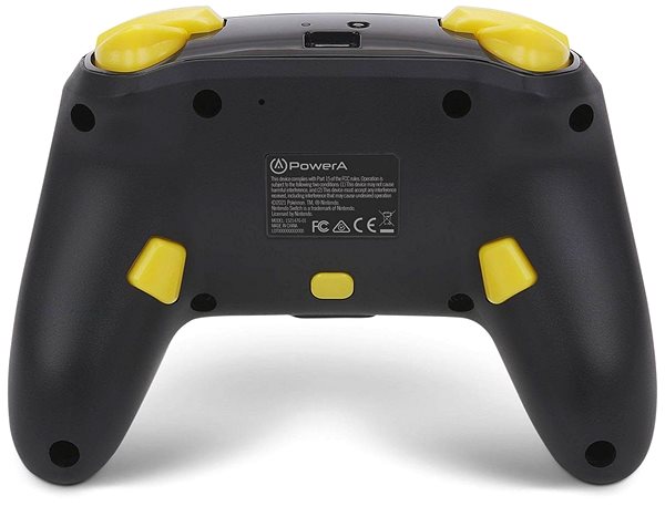 Gamepad PowerA Enhanced Wireless Controller – Pokémon Pikachu 025 – Nintendo Switch Zadná strana