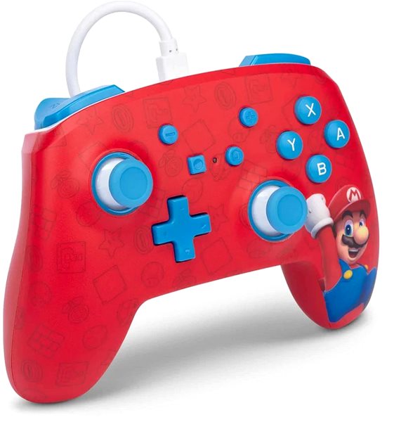 Gamepad PowerA Enhanced Wired Controller – Woo-hoo! Mario – Nintendo Switch ...