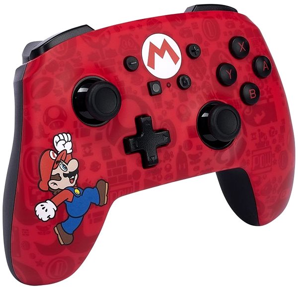 Gamepad PowerA Enhanced Wireless Controller - Here We Go Mario - Nintendo Switch ...