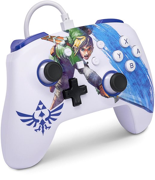 Gamepad PowerA Enhanced Wired Controller for Nintendo Switch – Master Sword Attack ...