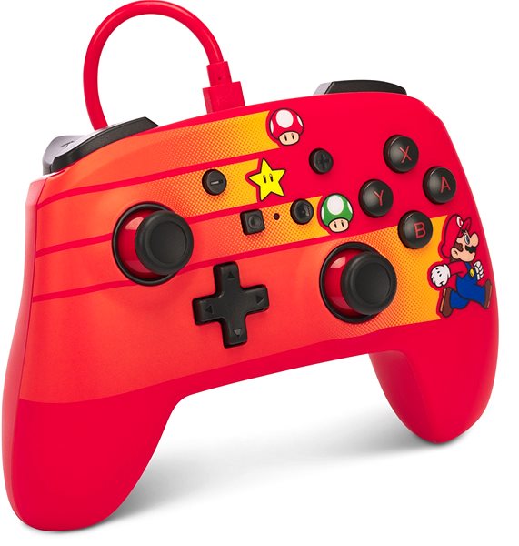 Gamepad PowerA Enhanced Wired Controller – Speedster Mario – Nintendo Switch ...