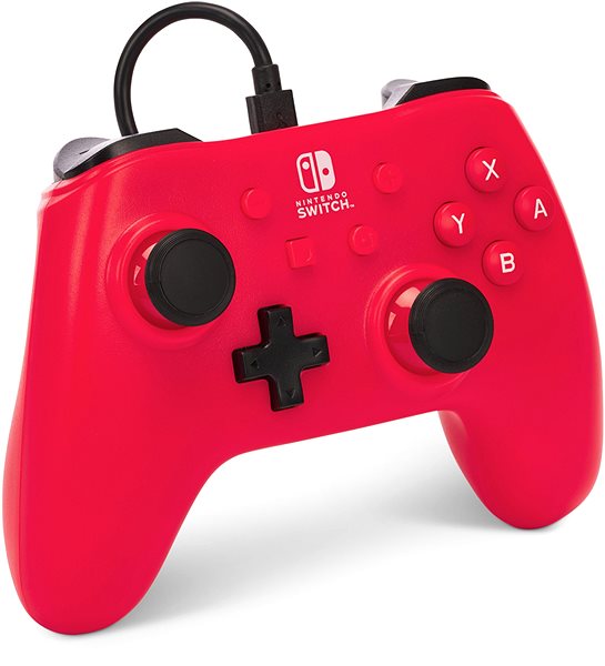 Gamepad PowerA Wired Controller – Raspberry Red – Nintendo Switch ...