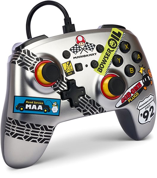 Gamepad PowerA Enhanced Wired Controller - Mario Kart - Nintendo Switch ...