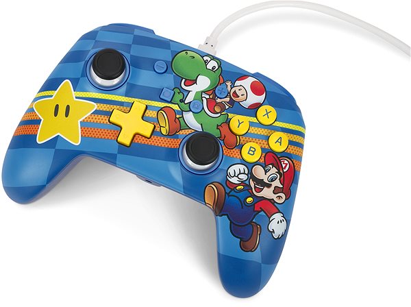 Gamepad PowerA Enhanced Wired Controller – Super Mario Mushroom Kingdom Friends – Nintendo Switch ...