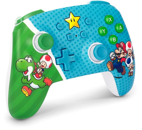 Kontroller PowerA Enhanced Wireless Controller - Super Mario Super Star Friends - Nintendo Switch ...