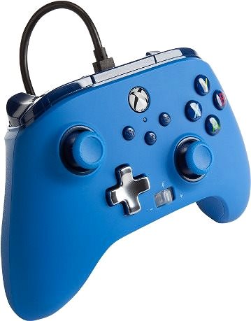Gamepad PowerA Enhanced Wired Controller Blue, Xbox Bočný pohľad