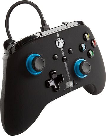 Gamepad PowerA Enhanced Wired Controller - Blue Hint - Xbox Seitlicher Anblick